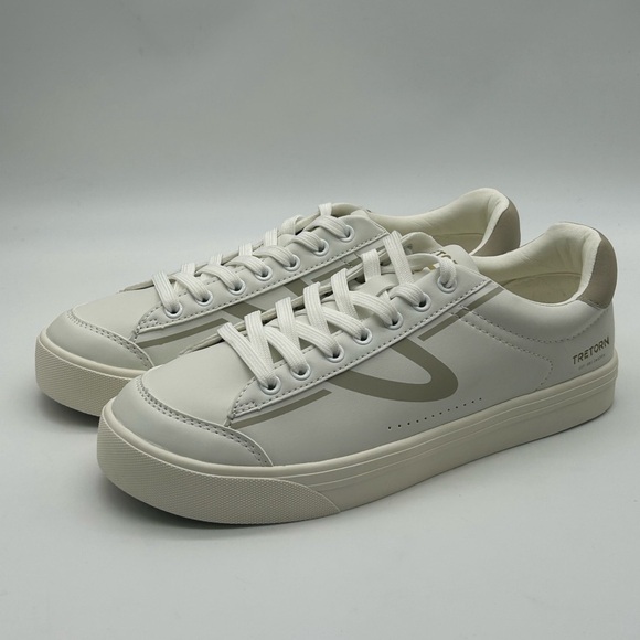 Tretorn Serve White & Grey Women’s Vegan Sneakers Size 9 Lightweight Comfort NWT - Picture 5 of 11